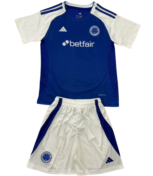 25-26 Cruzeiro home Set.Jersey & Short High Quality