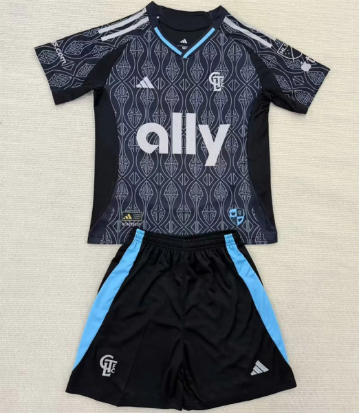 Kids kit 25-26 Charlotte FC Away Thailand Quality