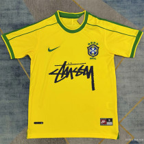 1998 Brazil home (signature) Retro Jersey Thailand Quality