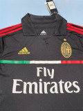 Long sleeve 11-12 AC Milan Third Away Retro Jersey Thailand Quality