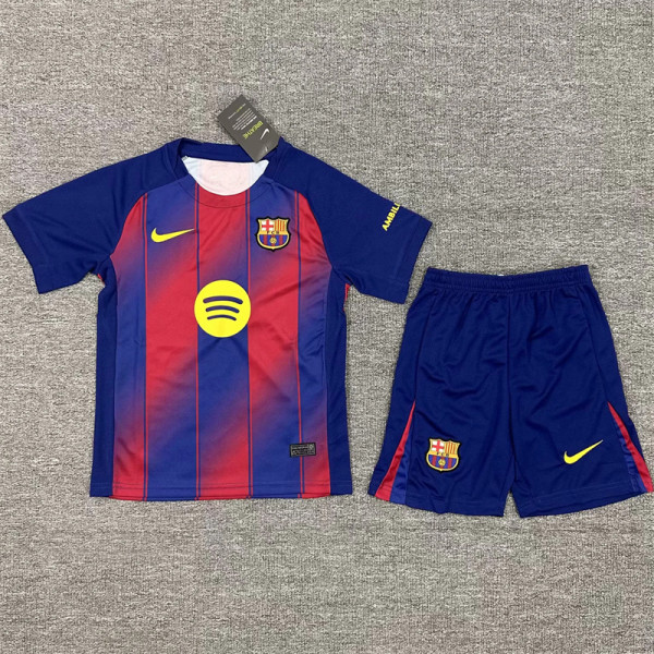 Kids kit 25-26 FC Barcelona home Thailand Quality