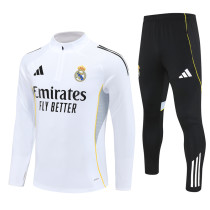 25-26 Real Madrid (white) Adult Sweater tracksuit set