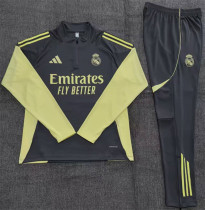 25-26 Real Madrid (dark grey) Adult Sweater tracksuit set