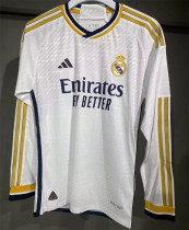 Long sleeve 23-24 Real Madrid home Player Version Thailand Quality