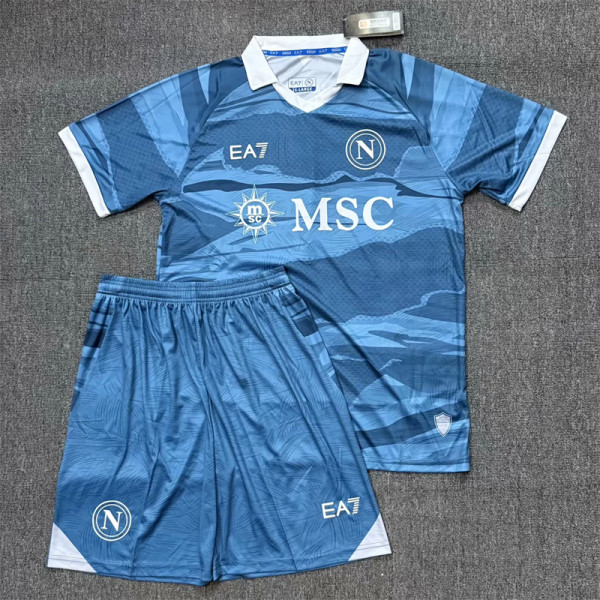 25-26 SSC Napoli Fourth Away Set.Jersey & Short High Quality