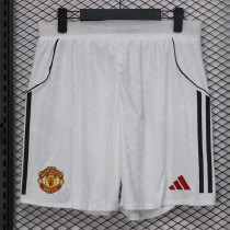 25-26 Manchester United home (Player Version) Soccer shorts Thailand Quality