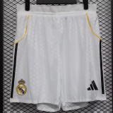 25-26 Real Madrid home (Player Version) Soccer shorts Thailand Quality