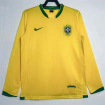 Long sleeve 2006 Brazil home Retro Jersey Thailand Quality