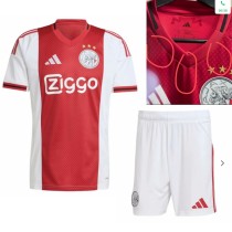 25-26 Ajax home Set.Jersey & Short High Quality