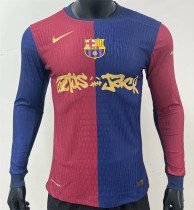 Long sleeve 24-25 FC Barcelona home Player Version Thailand Quality