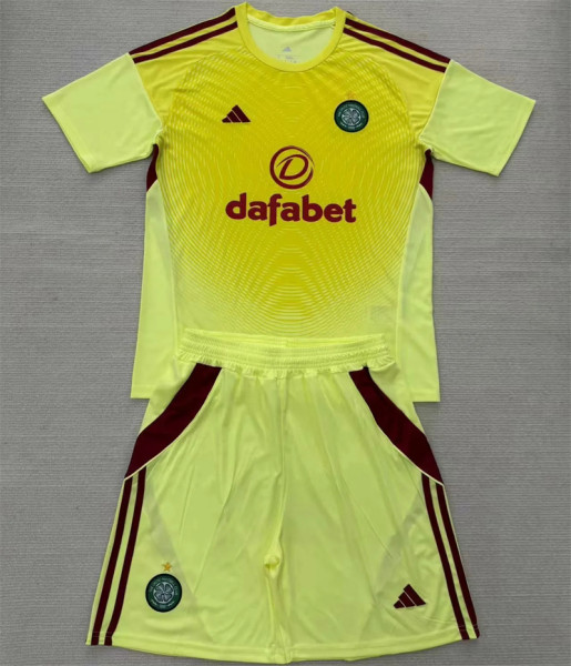 25-26 Celtic (Goalkeeper) Set.Jersey & Short High Quality