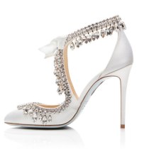 Arden Furtado Summer Fashion Women's Shoes Pointed Toe Office lady Stilettos Heels pure color Crystal Rhinestone  Big size 45
