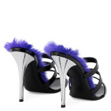 Arden Furtado Summer Fashion Trend Women's Shoes Stilettos Heels Sexy Elegant Slippers Mature Narrow Band Classics Big size 45