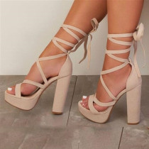 Arden Furtado Summer Fashion Women's Shoes Sexy Elegant ankle strap platform Sandals Gladiator sandalsBig size 47