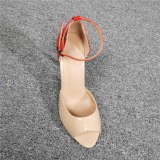 Arden Furtado Summer Fashion Trend Women's Shoes Stilettos Heels  Sexy Elegant Sandals  Buckle Party Shoes  Big size 47