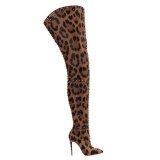 Arden Furtado Fashion Women's Shoes Winter Pointed Toe Stilettos Heels  Sexy Elegant Ladies Boots Over The Knee High Boots
