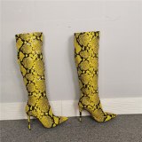 Arden Furtado Fashion Women's Shoes Winter  Pointed Toe Stilettos Heels  Sexy Elegant Ladies Boots Knee High Boots Mature