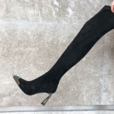 Arden Furtado Fashion Women's Shoes Winter Pointed Toe pure color brown Stilettos Heels Zipper Sexy Elegant Ladies Boots