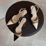 Arden Furtado Summer Fashion Trend Women's Shoes Pointed Toe Stilettos Heels Sexy Elegant Sandals Party Shoes Mature