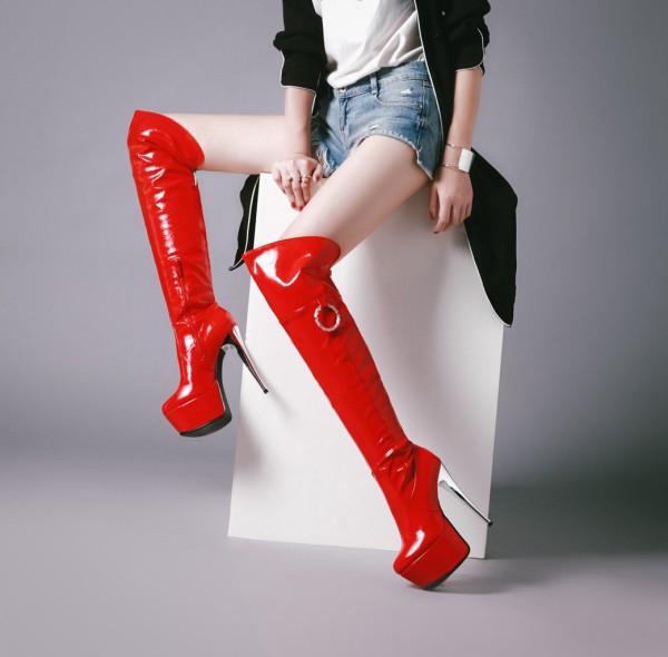 Arden Furtado Fashion Women's Shoes Winter Round Toe platform Stilettos Heels Zipper Sexy Elegant Ladies Thigh high Boots