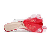 Arden Furtado Summer Fashion Women's Shoes Sexy Concise pvc Elegant Slippers Classics crystal rhinestone heels