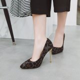 Arden Furtado Summer Fashion Women's Shoes sexy Leopard pumps Pointed Toe Stilettos Heels Slip-on Party Shoes