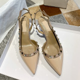 Arden Furtado Summer Fashion Women's Shoes Pointed Toe Stilettos Heels Sexy Elegant rivets sandals