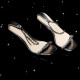 Arden Furtado Summer Fashion Women's Shoes  Narrow Band Chunky Heels Sexy Elegant  silver rhinestone Sandals