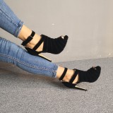 Arden Furtado Summer Fashion Women's Shoes Stilettos Heels Sexy Mature Buckle Classics  sandals Narrow Band Big size 47