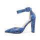 Arden Furtado Summer Fashion Women's Shoes Pointed Toe Chunky Heels Sexy Serpentine Elegant Buckle Sandals Classics Big size 46