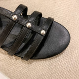 Arden Furtado Summer Fashion  Women's Shoes pure color Sandals Zipper Classics Leather Mature Concise Gladiator Narrow Band
