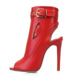 Arden Furtado Summer Fashion Women's Shoes Sexy Elegant Ladies Boots motercycle Short Boots Mature red summer boots