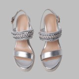 Arden Furtado Summer Fashion Trend Women's Shoes Narrow Band Concise Sexy Classics Elegant pure color Wedges Waterproof Sandals