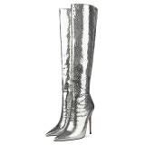Arden Furtado Fashion Women's Shoes Winter Pointed Toe Stilettos Heels Elegant pure color Women's Boots Over The Knee High Boots