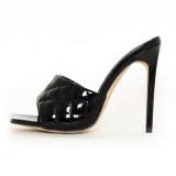 Arden Furtado summer high heels 12cm stilettos heels peep toe sandals pink brown gingham slippers ladies shoes 44 45