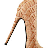Arden Furtado Summer Fashion Women's Shoes Pointed Toe Stilettos Heels Classics Sexy Elegant Slip-on Shallow Orange Pumps 43 45