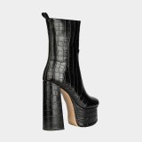 Arden Furtado 2020 autumn Fashion Women's Shoes Mature chunky Heels sexy Zipper Platform Elegant Women's ankle Boots 40