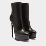 Arden Furtado 2020 autumn Fashion Women's Shoes Mature sexy Zipper Platform boots new Elegant Women's ankle Boots 14cm