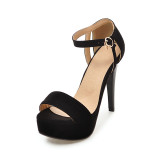 Arden Furtado Fashion Women's Shoes Elegant Pointed Toe Stilettos Heels Waterproof Concise Mature Office Lady  Sandals 32 43