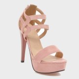 Arden Furtado summer fashion women's shoes sexy elegant red buckle sandals stilettos heels Waterproof size 32 43 new