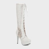 Arden Furtado Summer Fashion Shoes  Stilettos Heels Elegant Ladies Boots Knee High Boots peep toe cross tied boots high heels