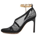 Arden Furtado 2020 summer new arrival shoes woman stilettos Metal ChaiMetal Chainfashion high heels 10cm big size sandals ladies