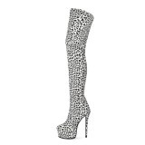 Arden Furtado 2020 autumn Fashion Women's Shoes sexy platform Over The Knee High Boots Elegant leopard zipper thigh high boots