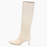 Arden Furtado 2021 Fashion spring autumn  Women's Shoes Elegant Serpentine  Women's Boots stilettos heels  knee high boots 44 45
