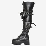 Arden Furtado 2021 Fashion spring autumn red  Women's Shoes Waterproof Elegant Over The Knee High Boots  Women's Boots 42 43