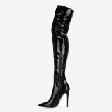 Arden Furtado 2020 autumn Fashion Women's Shoes Over The Knee High Boots Elegant zipper thigh high boots sexy boots 44 45