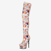 Arden Furtado 2020 autumn Fashion Women's Shoes Over The Knee High Boots Elegant zipper Waterproof sexy boots 44 45