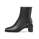 Arden Furtado Fashion Women's Shoes Winter Sexy Elegant Ladies Boots Square Head Short Boots genuine Leather ankle boots