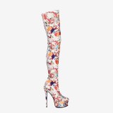 Arden Furtado 2020 autumn Fashion Women's Shoes Over The Knee High Boots Elegant zipper Waterproof sexy boots 44 45