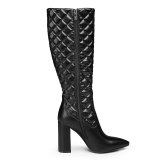 Arden Furtado 2020 Fashion Women's Shoes Pointed Toe  sexy White Block heels Zipper Elegant Women's Boots thigh High Boots 43 45
